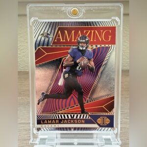 2024 Panini Illusions - Amazing Lamar Jackson #10 Red /99 MVP SP!